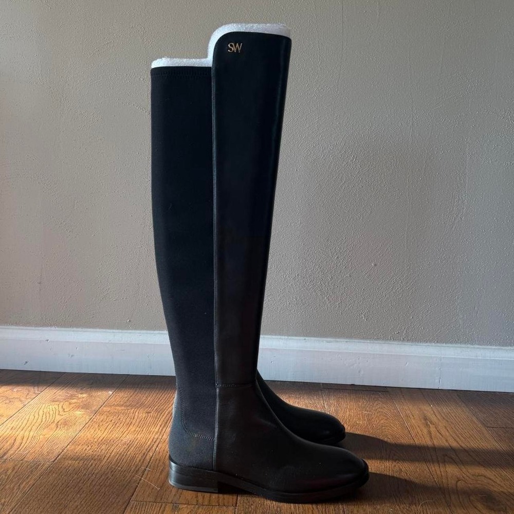 Stuart Weitzman KEELAN Stretch Over The Knee Boots Black Size 5.5